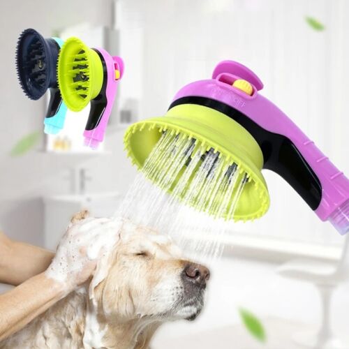 Dog Cat Bath Sprayer Shampoo Massager Dog Shower Head Pet Wash Grooming Bathing - Picture 1 of 10