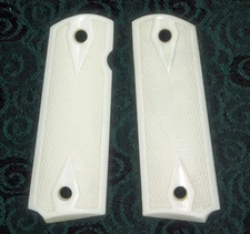 Colt 1911 Full size grips Genuine Buffalo Bone checkered