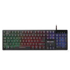 VX Gaming Poseidon Semi Mechanical RGB Backlit Gaming Keyboard Wired USB New