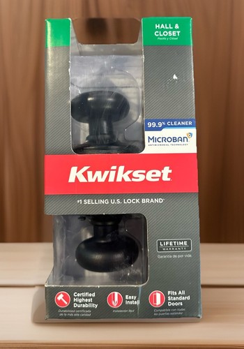 Kwikset Juno 720J 501 Bouton De Porte Passage Bronze Rustique - Neuf Lot De 4
