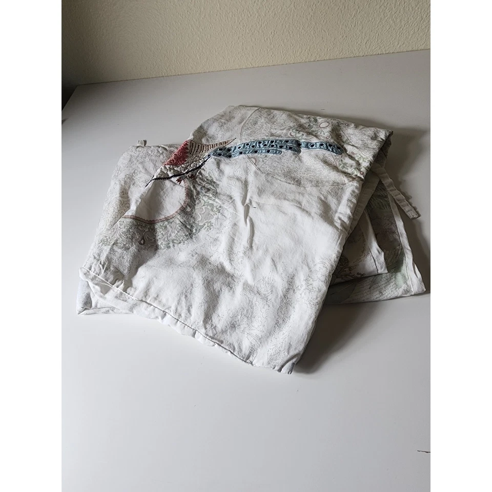 Fronhas de travesseiro CYNTHIA ROWLEY branco bordado colorido pássaro PADRÃO - Conjunto de 2 - Imagem 4 de 4