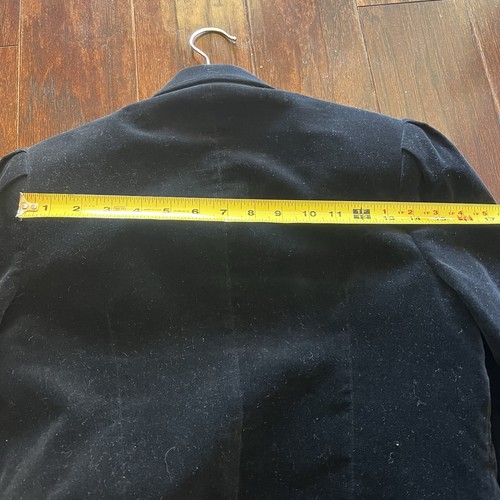 Vintage Damen Blazer schwarz Samt mit Puffärmeln klein sehr süß hochwertig - Bild 7 von 9
