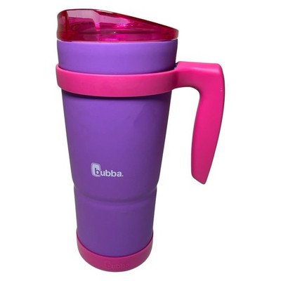 Bubba Envy-S Stainless Steel 32 oz Tumbler Removable Handle & Bumper Purple Pink