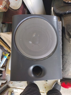 Logitech X-220 Speaker . Used untested so I don't know if it works 