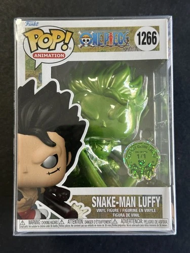 1/1 Limited Edition One Piece Snake Man Luffy Gold Panda Club Funko Pop #1266