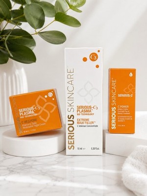 Serious Skincare C3 Plasma Vitamin C Cream/C Power/Extreme Maxi Filler SealedNIB
