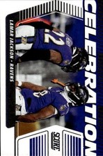 2025 Panini Score Lamar Jackson Celebration Insert