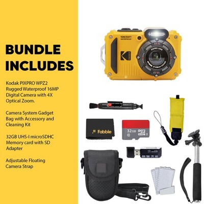 Kodak PIXPRO WPZ2 Digital Camera + SanDisk Ultra 32GB microSDHC