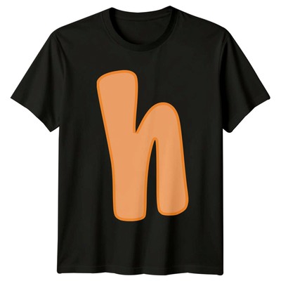 ''i'' Buchstabe Alphabet Unisex T-Shirt Initiale Grafik Tee Herren Damen Bekleidung
