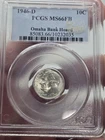 1946-D Roosevelt Dime PCGS MS66FB ☆ Omaha Bank Hoard ☆
