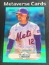 2025 Topps Stadium Club #181 Francisco Lindor Turquoise Foil 40/99 Mets