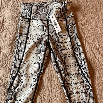   KYODAN Active Women Leggings High Waist Yoga Pants Snake Print SMALL