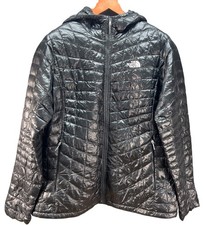 North Face Thermoball Jacket Hooded Women's Large Quilted Insulated Full Zip