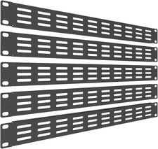 Qiaoyoubang 5 Pack of 1U Vented Blank Panel - Steel Blank Rack Mount Panel Space
