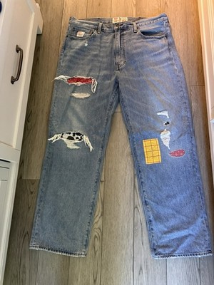 Levi s Disney Toy Story Men s Loose Fit Jeans 38x32 Jessie Patch