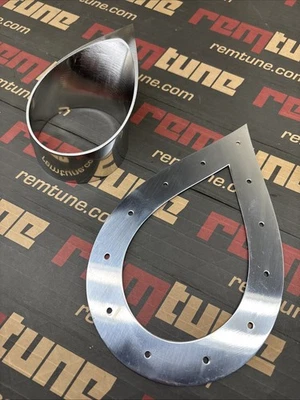 Remtune 3” Stainless Tear Drop With Trim Plate Exhaust Turbo Wastegate 76mm - Bild 1 von 4