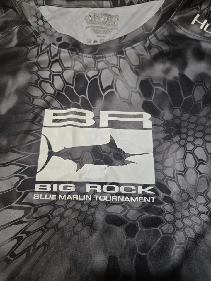 Camisa Huk Performance Para Hombres 3XL Manga Larga Big Rock Pesca Marlin Torneo Foto 3 de 4