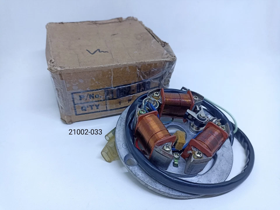 CONJUNTO GENERADOR ESTATOR KAWASAKI G4TR KE100 KE125 G7 G3 NOS JAPÓN 21002-033 Foto 2 de 4