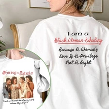 Two-sided Mom Vibes Waiting To Exhale Shirt, Black Women Exhaling Sweatshirt, Ma