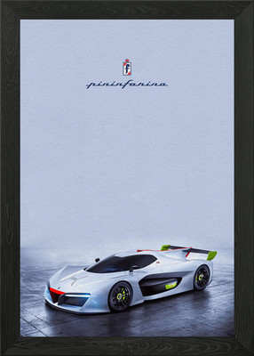 Pininfarina H2 Speed Framed Wall Art Poster Canvas Print Picture