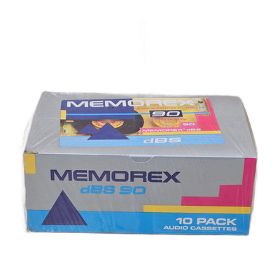 NEW SEALED Memorex dBS 90 Audio Cassettes 10 Pack Type I Normal Position 90 Min