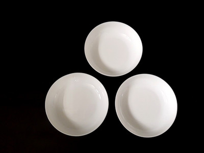 3er Set Luminarc Opalglas Dessertschale Müslieschale Schüssel Ø17cm H4cm weiß