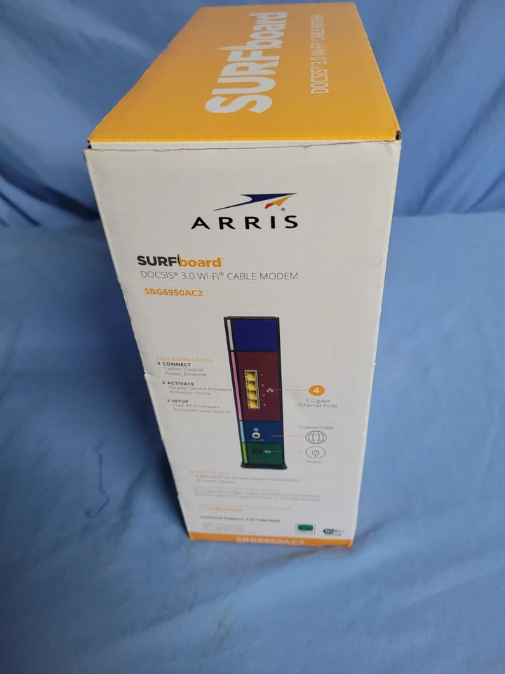 Cable Modem New ARRIS Surfboard SBG6950AC2  AC1900 Wi-Fi 5 Router DOCSIS 3.0 NEW - Image 4 of 4