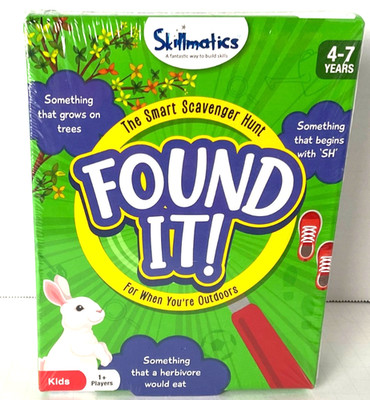 Skillmatics The Smart Scavenger Hunt Found It Card Game Ages 4-7 Brand New