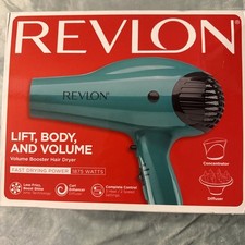 Revlon RVDR5036EME 1875W Ionic Hair Blow Dryer - Green - NEW, DAMAGED BOX