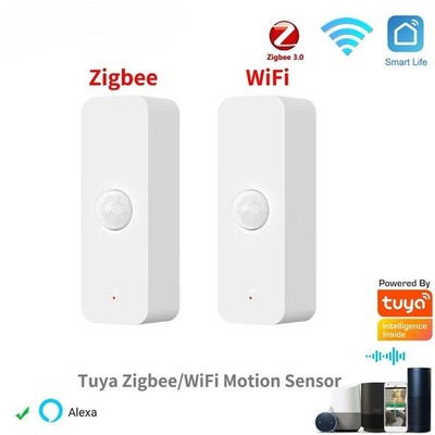 Tuya Wifi Zigbee Pir Motion Sensor Smart Home Infrared Detector Works with Alexa
