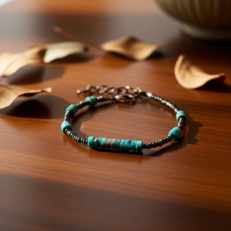 Pulsera De Hematita Y Jaspe - Imagen 4 de 4