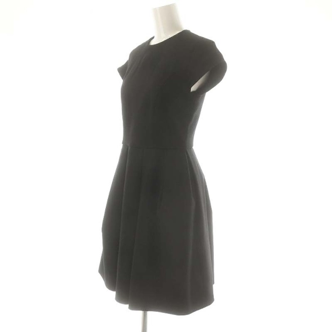 FOXEY - 新品 YOKO CHAN Puff-sleeve Cut-sew 38ブラック YOKO CHAN Wool French Sleeve Dress Knee Length 38 Black DO