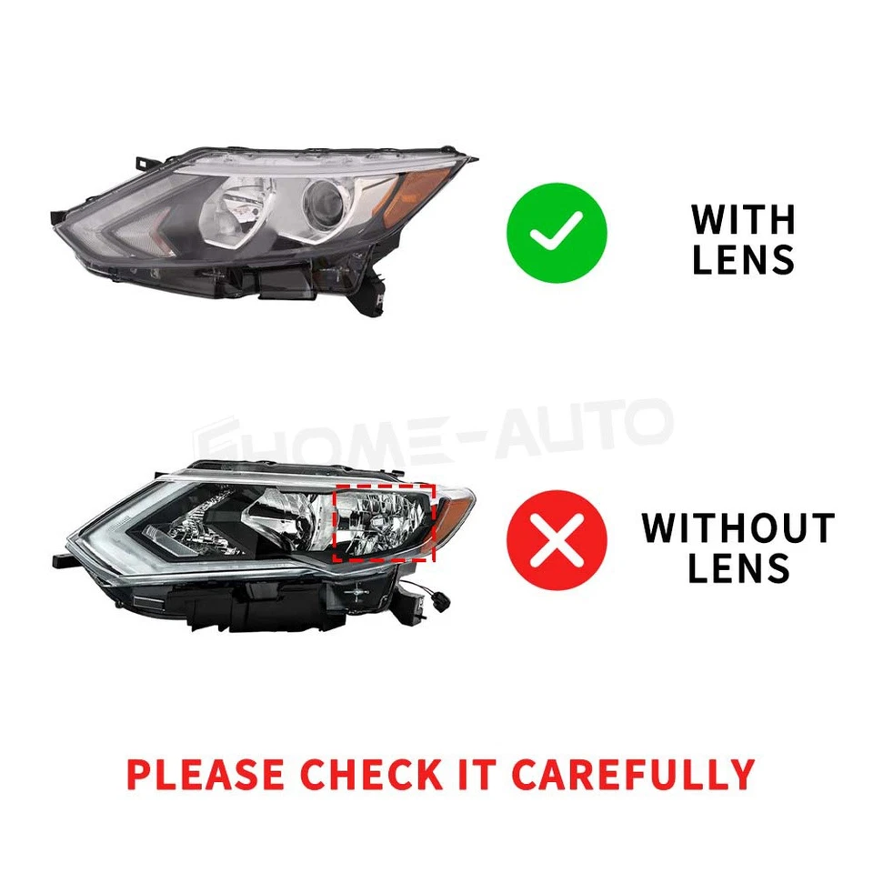 For 2017 2018 2019 Nissan Rogue Sport Driver Left Side Halogen Headlight - Imagem 2 de 4