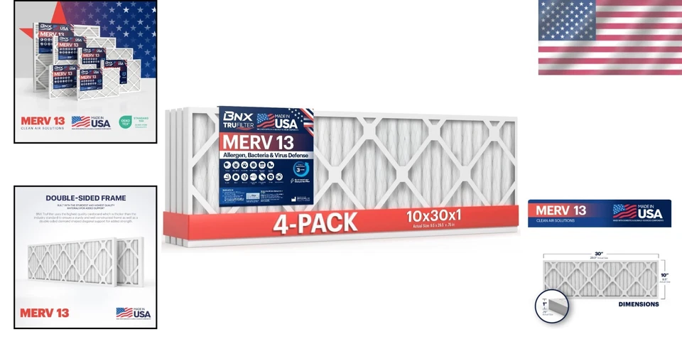 TruFilter Electrostatic Pleated Air Filter 4-Pack - Image 2 of 4