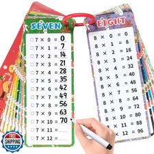 Aojmooke 0-12 Multiplication Flash Cards, Large Educational Math,