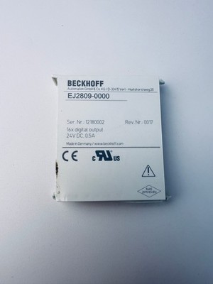 Beckhoff EJ2809-0000 16x Digital Output Module 24V DC 0.5A EtherCAT Used