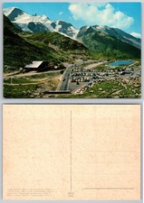Susten Pass Switzerland Vintage Postcard Gwachtenhorn Alpine Road Cars