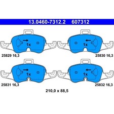ATE 13.0460-7312.2 Bremsbelagsatz für AUDI TT FV3 FVP FV9 FVR Bremse