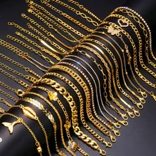 Wholesale 22PC Women’s Vintage Rhinestone Anklets Bulk Stacking Chain Resell Lot