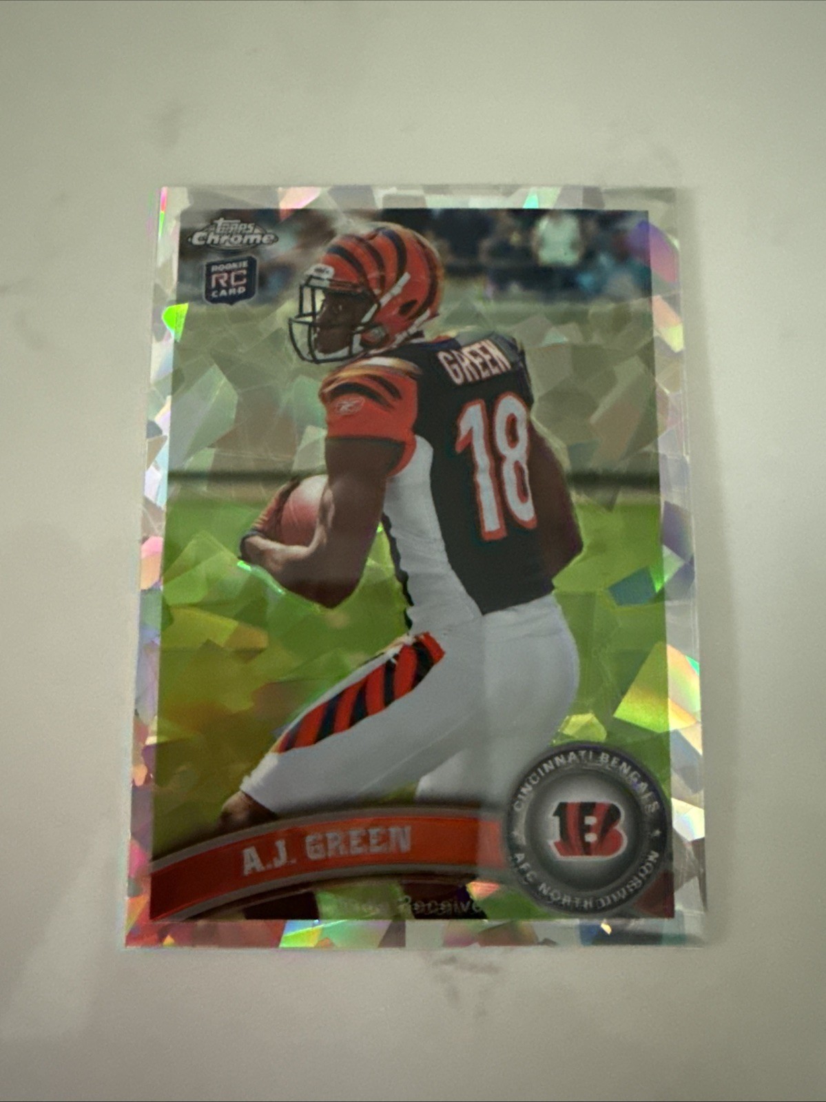 2011 Topps Chrome Crystal Atomic Refractor RC A.J. Green Bengals 102/139