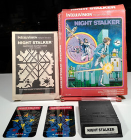 Vintage Mattel Intellivision Game Cartridges, used, working with overlays, etc..
