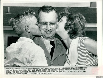 1957 Huntsville Alabama Col John Nickerson Court Sentence Vintage Photo 7x9