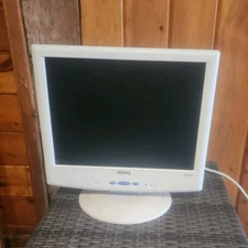 BenQ Q5X3 Vintage Monitor FP547 c. 2004 🦖 Works 🦖 Good Backlight Retrogaming