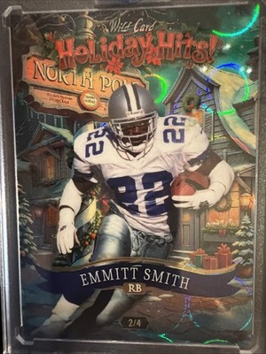 2025 Wild Card Emmitt Smith Holiday Hits North Pole 2/4 #HHb5-ES Dallas Cowboys