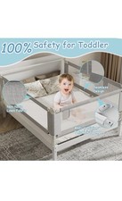 3-Piece King Size Bed Rails for Baby/Toddlers,Height Adjustable,King Size,3 Pack