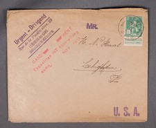 MayfairStamps Belgium 1913 Gent Exposition to Lehigh PA Cover aaw_78099