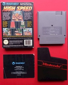 NINTENDO NES HIGH SPEED PINBALL COMPLETO BOXED CIB PAL B ESP