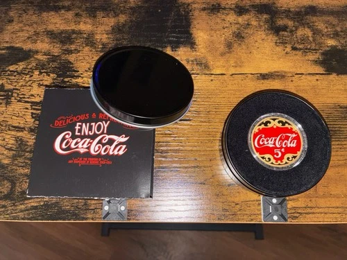 Coca-Cola 2 oz .999 Silver Round w/COA - Vintage Design - Uncirculated