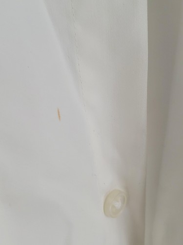 Calvin Klein Dress Shirt Men's L 16 34/35 White Slim Fit Stretch Long Sleeve - Picture 6 of 16