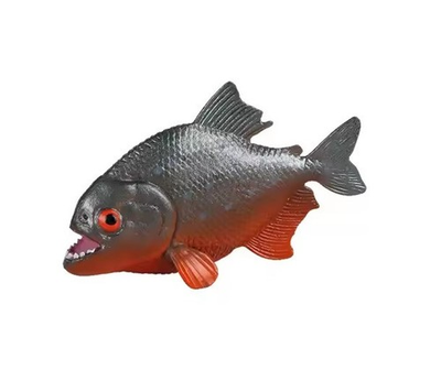 #ad Piranha Fish Marine Animal Figure Toy PVC Sealife Small Figurine Birthday Gifts $7.99